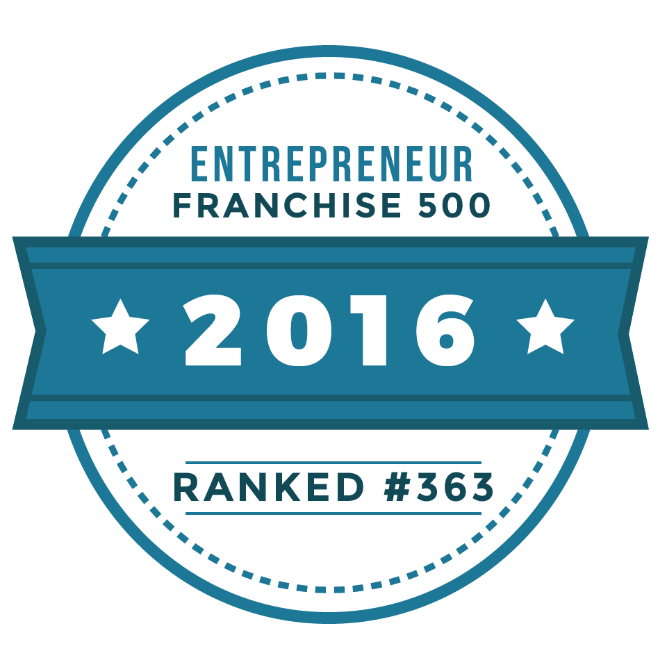 Entrepreneur Franchise 500 2016 Ranked #363